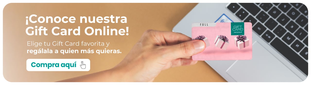 Conoce nuestra tienda online y elige tu Gift Card favorita.