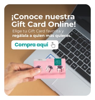 Conoce nuestra tienda online y elige tu Gift Card favorita.