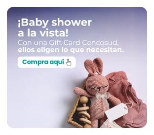 Haz su Baby Shower especial. Regala libertad con una Gift Card.