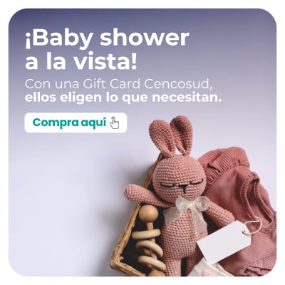 Haz su Baby Shower especial. Regala libertad con una Gift Card.